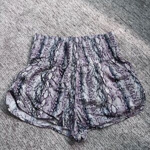 Women's Snake Print Shorts